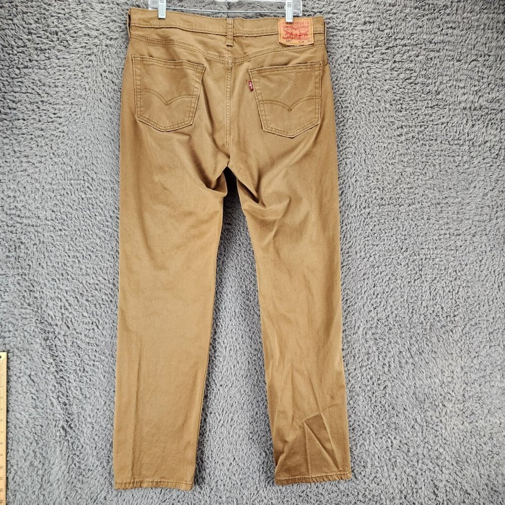 Levis Jeans Mens 34x34 541 Brown Stretch Mid Rise Athletic Fit Straight Leg *GUC